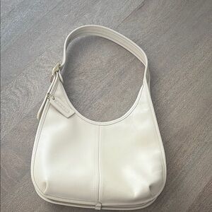 Coach Cream Leather Hobo Bag
